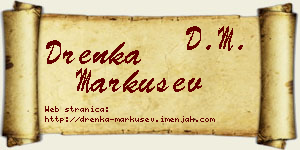Drenka Markušev vizit kartica
